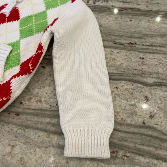 Mud pie baby toddler Christmas sweater size 0-6 months - Picture 4 of 7